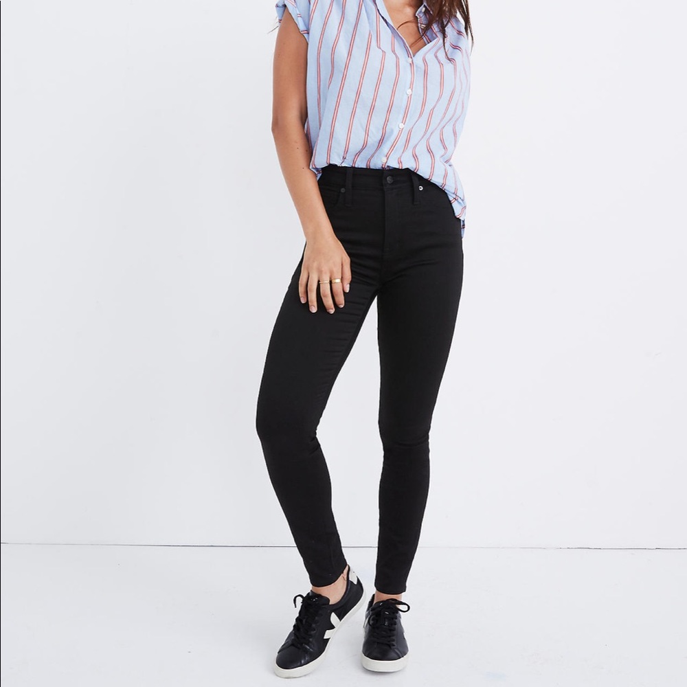 Madewell Black Curvy High Rise Jeans Size 27